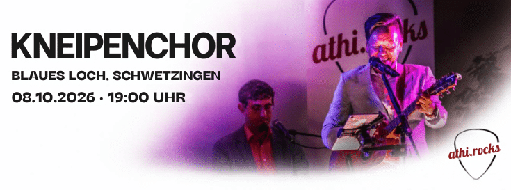 Kneipenchor im Blauen Loch in Schwetzingen am 8. Oktober 2026 um 19 Uhr